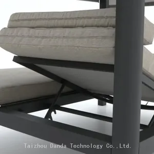 Outdoor/indoor Big Size Multi Function Aluminum Daybed Sun Lounger Pergola thumbnail-3