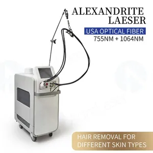 Alexandrite 755nm Laser Hair Removal Beauty Equipment Alexandrite 755nm 1064nm Dark Skin Pigmentation Removal thumbnail-3