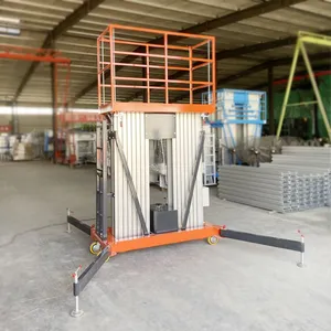 Hydraulic Lift Tables Electric Single Mast Vertical Aluminum Alloy Lifting Platform thumbnail-5