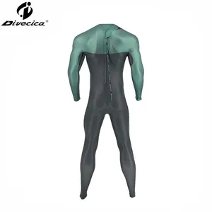 Triathlon Free Diving Wetsuit 2.5mm CR Glide Skin One Piece Fullsuit GBS Stitching thumbnail-3