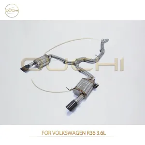 SS304 Exhaust System Catback for Volkswagen R36/Golf GTE MK7/golf MK7/Golf MK7 GTI/ Golf MK8 Muffler With Tips High-performance Car Exhaust Parts thumbnail-1