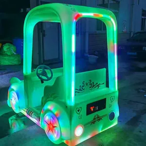 Night Market Bumper Cars for Street Vending Sources, Square Children's Electric Amusement Vehicles, Outdoor Double-seat Parent-child Entertainment Equipment Factory thumbnail-1