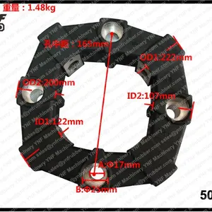YNF Excavator Engine Parts CF-A Flexible Coupling Size 50 50A 50AS Hydraulic Pump Rubber Coupling thumbnail-6
