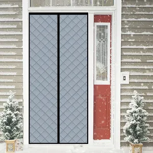 Magnetic Thermal Curtain for Winter, Thermal Doors Curtain for Doors Blocking Wind and Snow thumbnail-1