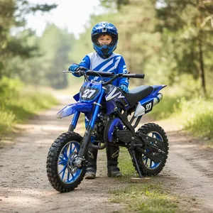 49cc off Road Dirt Bike Children Gas Motorcycle 2 Stroke 2 Wheel Mini Trail Motocross 40-60km/h thumbnail-1