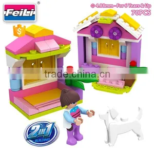 Cogo Bricks 2 IN 1 Blocks Toys for Girls Blocks Building Toy thumbnail-1