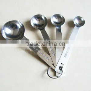 In Stock Kitchen Measuring Spoons Set of 4 Seasoning Spoon Tea Spoon Stainless Steel Accurate Measuring Spoon Set thumbnail-5