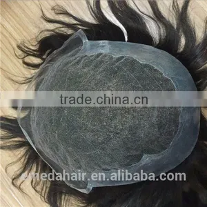 Cheap Toupee for Men Natural Color Can Change Color and Restyle Quality Choice thumbnail-1