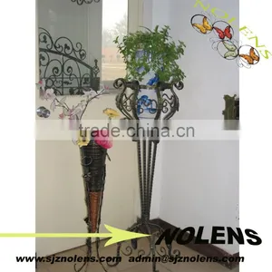 Wrought Iron Flower Shelf Plant Stands thumbnail-1