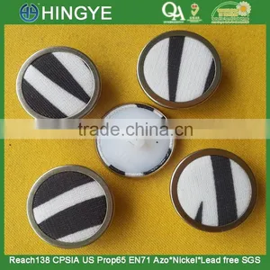 Metal Ring Fabric Covered Shank Button -- F1522 thumbnail-1