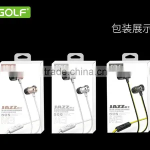 GOLF M3 Jazz Series Audio 3.5mm HD Stereo 1.2M In-Ear Earphones Handsfree Stereo Earphone For Iphone/android Mobile Phone thumbnail-6