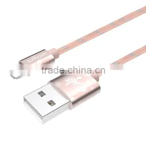 USAMS SJ070 Camouflage Series1m Spot Nylon Braided Cable for Iphone6s Plus/6s/6/5s 2AMetal Quick Charging Cable for Iphone 6plus thumbnail-4