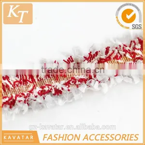 Latest Fashion Trend Golden Ribbon Band With Colorful Fringe thumbnail-4