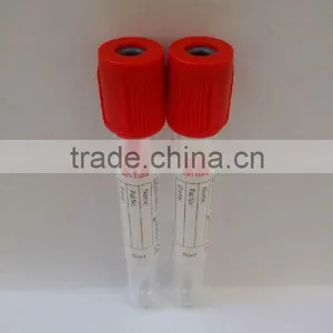 Plastic Red Blood Tube Without Activator thumbnail-2