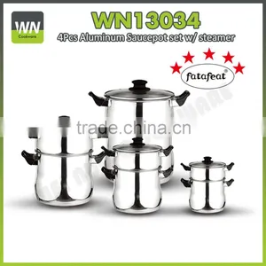 Aluminum Dual Layer Pot w/ Mirror Finish thumbnail-1