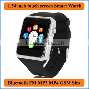 Smart Watch GSM Mobile Phone 850/900/1800/1900MHz Bluetooth Cell Phone Passometer Monitor Camera for Android Phone 1.3MP Camera thumbnail-1