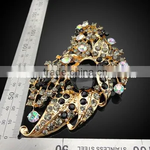 Luxury Crystal Rhinestone Brooch for Wedding Bridal Brooch Bouquet thumbnail-1