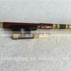 Quality Pernambuco Round Stick Violin Bow Round Bow Ebony Frog thumbnail-6
