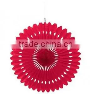 Hot Sale !small Lovely Tissue Paper Fan for Party Wedding Decorations thumbnail-1