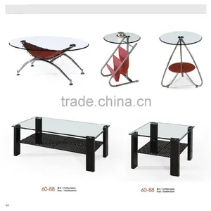 Best Price Glass Top Wood Leg Dining Table Factory Sell Directly YY32 thumbnail-1