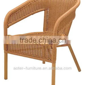 Garden High Back Rattan Chairs thumbnail-1