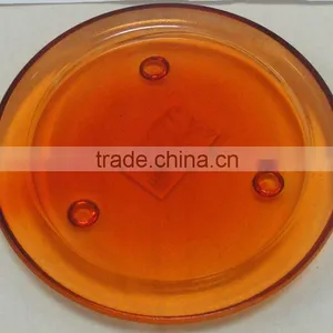 Colorful Glass Candle Plate With Competitive Price thumbnail-1
