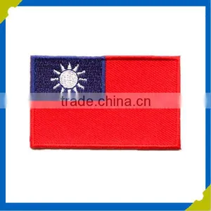 Manufacturer Customized Self-adhesive Embroidery Flag Patches for Baseball Caps Clothing thumbnail-3