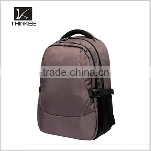 2015 New Fashion Waterproof Backpack Bag/laptop Backpack High Quality/khaki Backpack Pure Color thumbnail-1