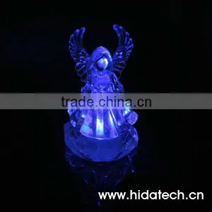 Lighted Crystal Acrylic Angel,Christmas Promotion Gift. thumbnail-1