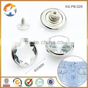 High Grade Fashion Nickel Rhinestone Buttons For Jeans Quality Choice thumbnail-1