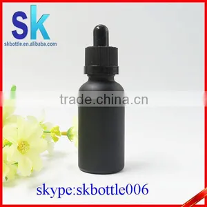 Black Frosted 30ml Glass Bottle Wholesale thumbnail-1