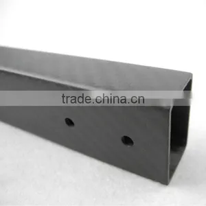 Moulding Pultrusion Roll Wrapped Carbon Fiber Tube Rectangular 3K thumbnail-3