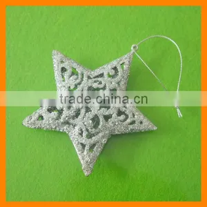 Silver Christmas Star, Christmas Tree Ornament thumbnail-1