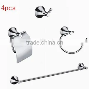 Chrome Bathroom Hardware Set 4 Pcs Set Bathroom Accessory Set thumbnail-1