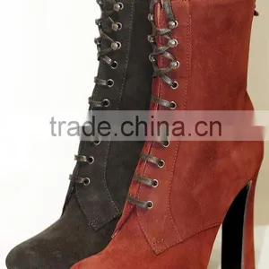QILI 2015 PU Synthetic Leather for Red Leather Boots thumbnail-1