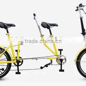 20 Inch Folding Tandem Bike / Single Speed Tandem Bicycle thumbnail-3