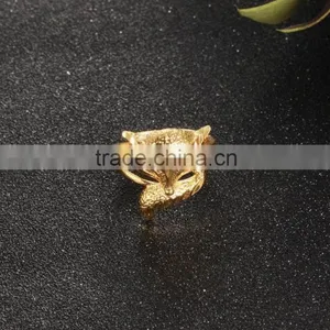 Saudi Arabia Gold Wedding Ring Price Fox Design 4 Gram Gold Ring Quality Choice thumbnail-4