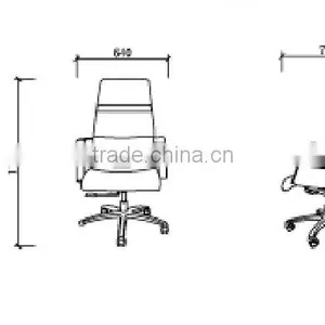 Red Leather Office Chair Parts Manufacturer GZH-CK0077 thumbnail-2