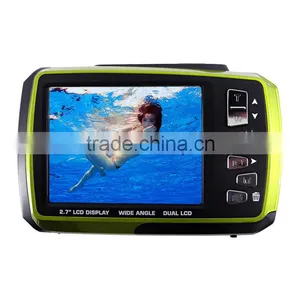 DC 8V4 Waterproof Dual Screen Digital Camera With 8.0 Mega Pixels COMS Sensor Video Camera Extreme Sports thumbnail-1