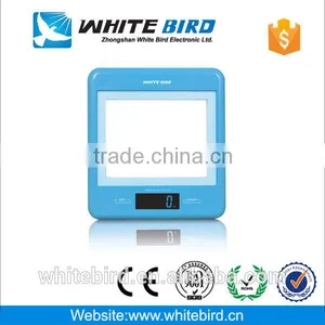 5kg Super White Black Mask Technology Display Termpered Glass Digital Kitchen Scale thumbnail-2