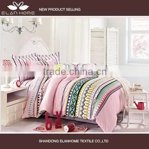 100% Cotton China Supplier Textile Fresh Style New Stripe Design Comforter Sets thumbnail-1