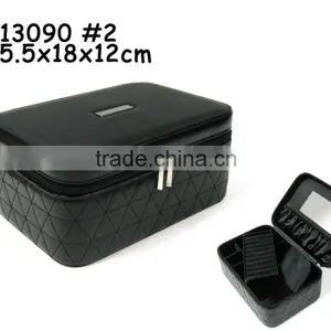 PU Leather With Mirror Handle Jewelry Box thumbnail-6