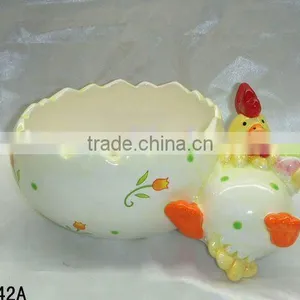 Easter Chicken Ceramic Egg Pot thumbnail-1