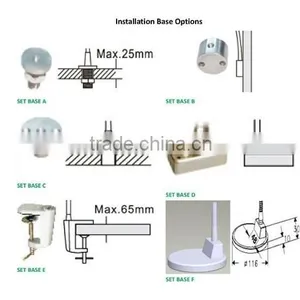 Energy Saving Home/Hotel Using Flexible LED Headboard Lamp With Multiple Base (SC-E101) thumbnail-5