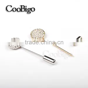 Fashion Jewelry 2 Colors Pin Brooch MC STONE Women Unisex Wedding Party Gift Apparel Dress Jacket Promotion Accessories thumbnail-1