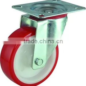 High Qualty Wholesale Caster Wheels Stainless Steel Casters, PU Wheel, Swivel thumbnail-1
