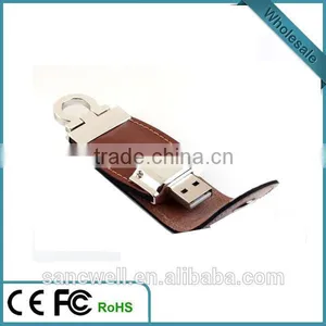 Bulk Leather USB Flash Drive for Promotion Gifts thumbnail-5