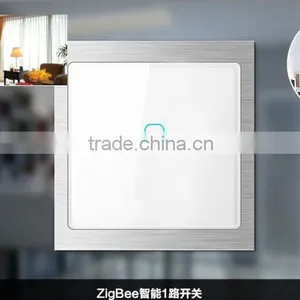 Wireless US/ EU Standards Modern Tempered Glass 3 Gang 1way White Wall Electric Smart Touch Switch thumbnail-4