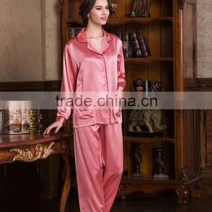 100% Silk Pajama With Pink Color, 16mm Crepe thumbnail-2
