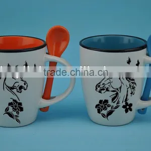 11oz Ceramic Mug and Spoon With Horse Design thumbnail-1